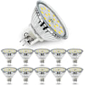 Miniatyrbilde 1 av 7: 10 stk 5W GU5.3 LED-pærer, MR16 LED-pærer Kald hvit 6000K, 450lm Lyse energisparende pærer Eqv. 45W halogen spotlight Cool White 10 Count (Pack of 1)