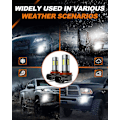 Pikkukuva 7 / 7: H11/H8/H16 LED-sumuvalot, 6000K Xenon White, 27 SMD-sirua, 360 asteen valaistus, ei-napaisuus, 2 kpl White H11/H8/H16