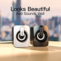 Miniatyrbilde 4 av 4: Hmwy-mini datamaskin høyttaler Usb kablet høyttalere 3d stereo lyd surround høyttaler for PC bærbar PC