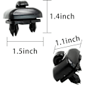 Miniatyrbillede 6 af 7: Pakke med 1 Auto Solskærm Klip Solskærm Klip, Auto Solskærm Klip Krog Beslag Hanger Udskiftning til Audi A1 A3 A4 A5 Q3 Q5(8E0 857 562) A7 B6 B7 Black