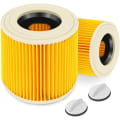 Pikkukuva 1 / 6: 2 kpl suodatinpatruunaa Kärcher Premium WD3 WD2 MV2 MV3 WD 3P, WD 3.200, WD 3.500 P, SE 4001, SE 4002, A2054, A2004, A2254, A2604, imuri WD2