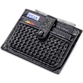 Miniatyrbild 8 av 8: Korthållare i äkta läder, svart bifold plånbok, RFID NFC-blockering med myntficka med täckt knapp för män Black