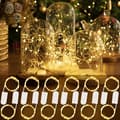 12 Pack LED String Lights, 7ft 20 LEDs Warm White Battery Operated Fairy Lights, Waterproof Mini LED String Lights