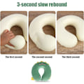 Miniatyrbilde 4 av 7: Pute Cartoon Dyr Nakkestøtte Pute 30 * 30cm Memory Foam Nakkepute U-formet Elastisk Barn Reisepute Bærbar U-formet Pude for B 30*30cm