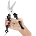 Miniatyrbillede 3 af 7: Heavy-Duty tæppesakse - 20,5 cm / 8,07 tommer multifunktionssakse - rustfrit stål industrielle skarpe bladklippere til tæpper, pap, stof,