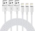 iPhone Laddningskabel 3-pack 2M MFi-certifierad Lightning-kabel Kompatibel med iPhone 11-14 XS XR X Pro Max Mini 8 7 6S Plus