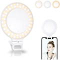 Pikkukuva 1 / 5: Selfie-rengasvalo, kosketusohjaus, ladattava 800 mAh:n 60 LED-rengasvalo 3 valotilassa iPhone/Android-kannettavan valokuvaukseen