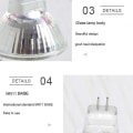 Miniatyrbilde 3 av 3: Mr11 Gu4 LED-lyspære, DC/AC 10-30V 3W, 12V, 24V, 30W tilsvarende halogenpære, 400 lumen, varm hvit 3000k, LED-erstatning for sett, hage,