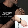 Miniatyrbillede 2 af 8: Herrearmbånd Gaver til Ham Tigers Eye Armbånd Personlig Triple Protection Perlearmbånd til Mænd Fars Dag Graduering Fødselsdagsgaver Doublerow