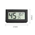 Miniatyrbillede 2 af 3: 5 stk. Mini Digital LCD Temperatur- og Fugtighedsmåler til Kæledyr Krybdyr Trådløs Termometer Hygrometer