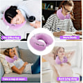 Miniatyrbilde 5 av 7: Pute Cartoon Dyre Nakkestøtte Pute 30 * 30cm Memory Foam Nakkepute U-formet Elastisk Barn Reisepute Bærbar U-formet Pude for D 30*30cm