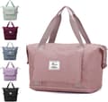 Large Foldable Travel Bag, Lightweight and Waterproof Carry-on Bag with Fixed Strap, Dry and Wet Separation Foldable Travel