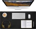 Leather Desk Pad, Laptop Mat, Large Gaming Mouse Pad, Non-Slip Leather Desk Protector