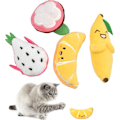Miniatyrbild 4 av 7: Kattmyntaleksaker, 4 st kattmyntaleksaker för katter, kattleksaker för inomhuskatter, kattleksaker med kattmynta, katttuggleksak, banan kattmyntaleksak, kattkuddleksaker för tänder C