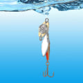 Miniatyrbillede 2 af 2: 10 stk. LED Fiske Lokkemad Fiskeskeer Lysende Agn Blink (Farvet Lys)