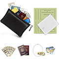 Miniatyrbilde 5 av 7: Brannsikker dokumentpose, A4 brannsikker dokumentpose i glassfiber, vanntett pengepose, brannsikker safe, maksimal oppbevaringsboks for penger, bilder, smykker Black Fireproof Document Bag 13.2"×10" fireproof money bag