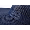 Miniatyrbilde 4 av 4: Kvinner Foldable Floppy Bred Brede Brede Solhatt Sommer Strandhatt UV UPF 50+ 02Style Bowknot Navy