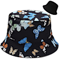 Pikkukuva 1 / 4: Söpö ämpärihattu rannan kalastajille naisille, kääntyvä kaksisuuntainen käyttö Butterfly