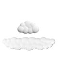 Miniatyrbillede 1 af 2: Keyboard Cloud Håndledsstøtte Pad, Cloud Musearm Håndledsstøtte Sød, Keyboard Memory Foam Håndledsstøtte, Ergonomisk Skridsikker Armstøtte, Smertelindring (Hvid) White