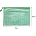 Miniatyrbillede 4 af 7: Elastiske lynlåsportfolier 5 stk. A4 lynlåsmapper ekstra tykke - 5 pakker A45PCS