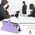 Miniatyrbillede 3 af 3: Cross-body lynlås pung læder etui til Iphone 14 Pro Max