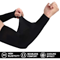 Miniatyrbillede 3 af 8: Arm Sleeves til mænd, kvinder og unge, solbeskyttelse kølende UPF 50 kompression arm sleeve tatovering cover up sleeves til at dække arme... White