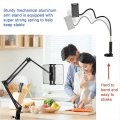 Miniatyrbilde 4 av 5: Tabletholder for seng, justerbar og sammenleggbar med 360 graders rotasjon for iPhone, iPad, mobiltelefon, nettbrett, Kindle Fire eller andre enheter 1,85\"-12,8\"