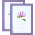 Miniatyrbilde 1 av 7: A4 Fotoramme Lilla Fotorammer A4 Lilla Bilderammer for Bordplate og Vegg 2 Pakk Purple A4 / 21x29.7 cm