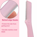Miniatyrbillede 3 af 5: Værktøj til kvinder, øjenbrynskniv trimmer shaper, ansigtshår fjerner shaver til barbering af ansigt ferskenfuzz overlæbe hår, pakke med 6
