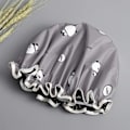 Miniatyrbilde 7 av 7: Caps, Tompig 2-pakker vanntette badehetter, elastisk bånd dusjhette vanntett for kvinner dusj spa (blå, grå) Blue,Grey, Grey 2 Count (Pack of 1)
