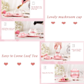 Miniatyrbillede 5 af 6: Entonic Sød Svampe Glas Tekop med Infuser og Ske, Klar Kawaii Tekande med Si Filter, Keramisk Låg og Coaster, Varmebestandig Yellow 4 Piece set