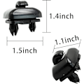 Miniatyrbillede 7 af 8: 1 stk. Auto Solskærm Klips Solskærm Klips, Krog Beslag Hanger Udskiftning til Audi A1 A3 A4 A5 Q3 Q5(8E0 857 562) A7 B6 B7 B8 S4 S5 Reference Dele Nr. Grey
