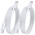 Pikkukuva 1 / 7: USB C -kaapeli, 2 kpl 1+1,8 m USB C -laturikaapeli 100 W 5 A USBC -kaapeli pikalataus iPhone 15:lle, 15 Plus, 15 Pro, 15 Pro Max, MacBook Pro Airille, iPad Pro Airille, 2P 1M1.8M