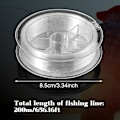 Miniatyrbillede 2 af 7: 200 M Fiskesnøre, 0,4 mm Nylon Fiskesnøre 6,0 Spole Klar Monofilament Line Usynlig Fiskesnøre til Fiskeri Hængende Håndværk Transparent 0.26mm
