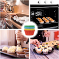 Pikkukuva 7 / 7: ll sekoitetun väriset paperiset cupcake-kotelot leivontakupit, rasvaa hylkivät cupcake-kotelot leivontaan, minikuppikäärepaperikupit muffinikupit cupcake-vuoka, paperileivonta Mixed Color