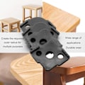 Miniatyrbillede 5 af 6: Jig Router Skabeloner Hjørne Radius Fræsning Skabeloner, ABS+CNC Høj Hårdhed Behandling Lim, Fræsning Afrundede Hjørner Fræser Skabeloner, R5 4 packs(Black)