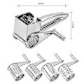Miniatyrbillede 2 af 3: Rustfrit stålosterev med 4 tromleblade