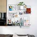 Miniatyrbillede 4 af 7: Hængende kurve og kroge til vægpanel | Tilbehør til vægpanel | Tilbehør til gitterpanel | Kurve og kroge til gitterpanel | Gitterpanel Black Accessories set 1