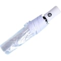 Miniatyrbillede 1 af 7: Automatisk åbne og lukke gennemsigtig folde paraply automatisk paraply 8 ribber paraplyer rejse paraply let bærbar White