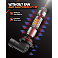 Pikkukuva 5 / 7: 9006/HB4 LED-sumuvalot, 6000K Xenon White, 27 SMD-sirua, 360 asteen valaistus, ei-napaisuus, 2 kpl White 9006/HB4