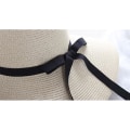 Miniatyrbilde 5 av 5: Kvinner Foldbar Floppy Bred Bremskjerm Solhatt Sommer Strandhatt UV UPF 50+ 09Style White