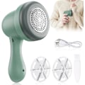 Miniatyrbild 1 av 8: Tyg Rakapparat, Bärbar Ludd Remover med 2 Utbytbara Blad, USB Laddningsbar Fluff Remover Bobble Remover för Kläder Tyg, Blå Mldmquk08312