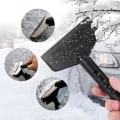 Miniatyrbilde 5 av 5: Isskraper, isskraper snøskuffe snøfjerningsskuffe for bilvindu frontrutefjernerverktøy vinternødverktøy
