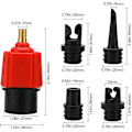 Miniatyrbild 3 av 5: Adapter för uppblåsning av SUP-pump, luftpumpomvandlare, fäste för vanlig luftventil för 4 standarduppblåsnings-B
