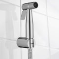 Miniatyrbillede 4 af 5: Håndholdt bidet-sprayer, rustfrit stål børstet nikkel spray kit, badeværelse stofble rengøringsmiddel, bærbar rustfri brusehoved