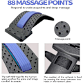 Miniatyrbillede 2 af 8: Rygstrækker Massager til Rygafslapning og Smertelindring, 3 Niveauer Justerbar Rygstrækning Rygsøjle Dæk Holdnings Massager(Blå) Blue