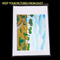 Miniatyrbilde 5 av 8: A4 Klar Selvklebende Poser 100 Pakning, 22x30cm Selvforseglende Cellofan Displayposer/Forseglingsposer, Side Luftehull, Pustende Hull Clear A4