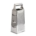 Heavy Duty Rectangular Stainless Steel Cheese Grater, Four-Sided Grater, 24 cm.
