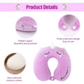 Miniatyrbilde 3 av 7: Pute Cartoon Dyre Nakkestøtte Pute 30 * 30cm Memory Foam Nakkepute U-formet Elastisk Barn Reisepute Bærbar U-formet Pude for D 30*30cm