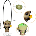 Pikkukuva 2 / 8: Keinutuva Groot-hartsiautokoriste, söpö anime-tarvikkeet, ripustus auton sisustukseen, auton taustapeilin riipus, auton sisustuskoriste Fgroot
